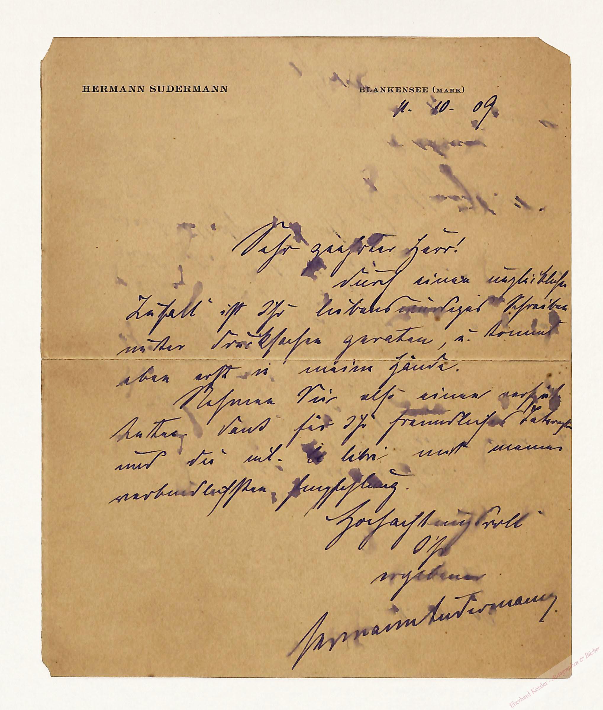 Sudermann, Hermann, Schriftsteller (18571928).