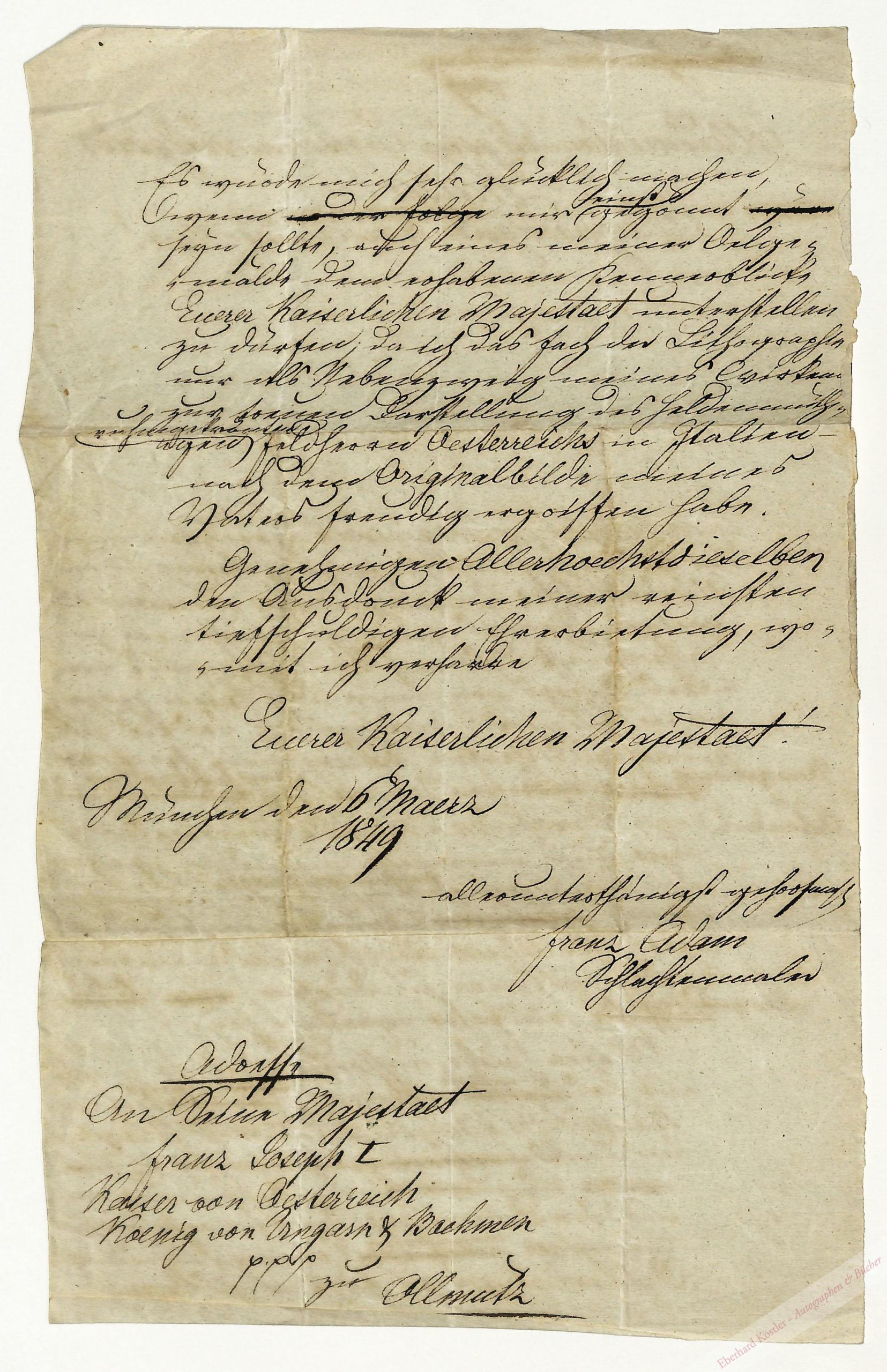 Adam, Franz, Maler und Graphiker (18151886).