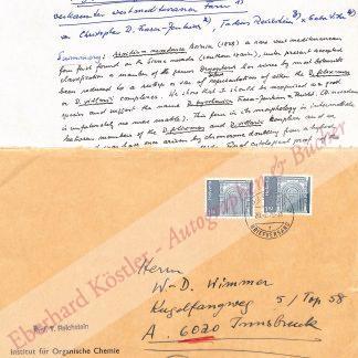 Reichstein, Tadeus, Chemiker und Nobelpreisträger (1897-1996). Reichstein, Tadeus, Chemiker und Nobelpreisträger (1897-1996).