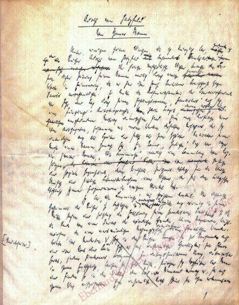 Schriftsteller und Nobelpreisträger (1875-1955).