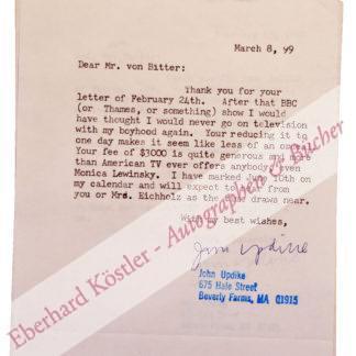 Updike, John, Schriftsteller (1932-2009). Updike, John, Schriftsteller (1932-2009).