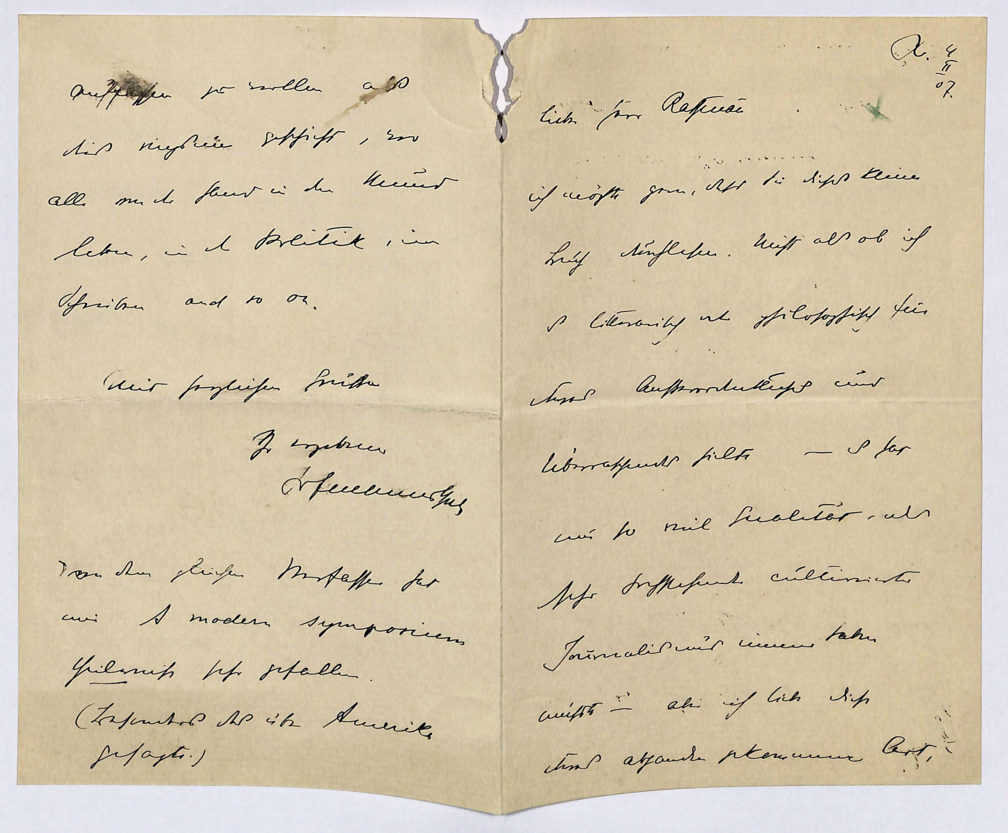 Hofmannsthal, Hugo von, Schriftsteller (18741929).