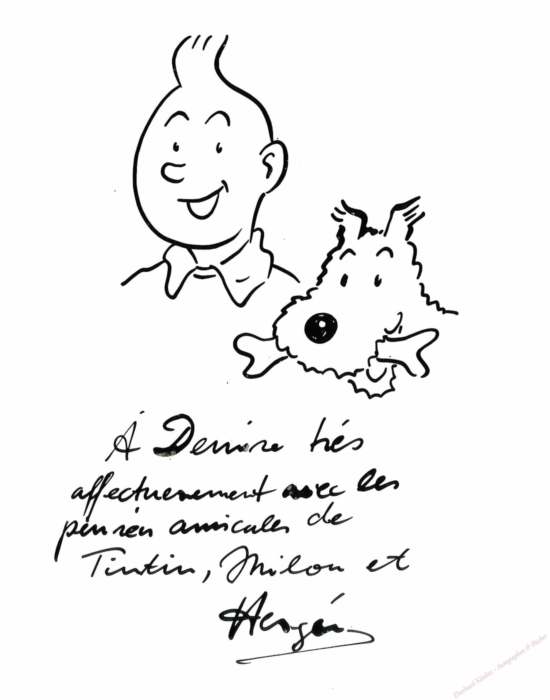 Hergé (d. i. Georges Prosper Remi), Comiczeichner (1907-1983). – Bild 3 Hergé (d. i. Georges Prosper Remi), Comiczeichner (1907-1983). – Bild 3