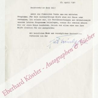 Weinhöppel, Kurt, Sänger und Gitarrist, Leiter der Capella Monacensis (1915-1981). Weinhöppel, Kurt, Sänger und Gitarrist, Leiter der Capella Monacensis (1915-1981).
