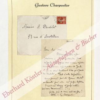 Charpentier, Gustave, Komponist (1860-1956). Charpentier, Gustave, Komponist (1860-1956).