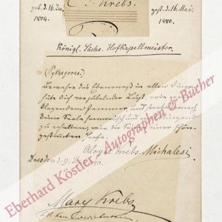 Krebs, Aloysia, Opernsängerin (1826-1904). Krebs, Aloysia, Opernsängerin (1826-1904).