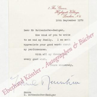 Menuhin, Yehudi, Violinist und Dirigent (1916-1999). Menuhin, Yehudi, Violinist und Dirigent (1916-1999).