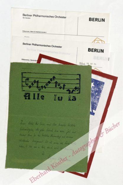 Stresemann, Wolfgang, Komponist und Dirigent (1904-1998).
