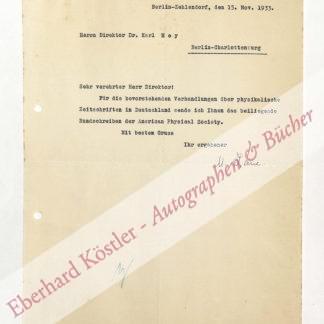 Laue, Max von, Physiker und Nobelpreisträger (1879-1960). Laue, Max von, Physiker und Nobelpreisträger (1879-1960).