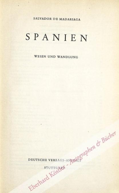 Madariaga, Salvador de, Schriftsteller (1886-1978).