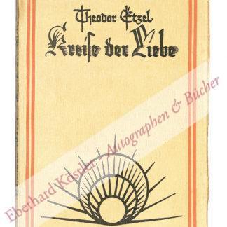 Etzel, Theodor, Schriftsteller (1873-1930). Etzel, Theodor, Schriftsteller (1873-1930).