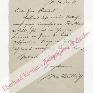 Schillings, Max von, Komponist, Dirigent und Theaterintendant (1868-1933).