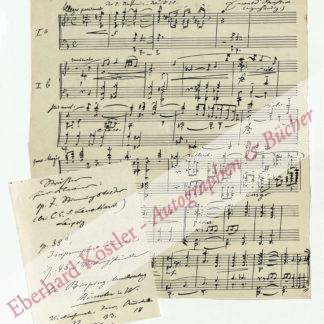 Strässer, Ewald, Komponist und Dirigent (1867-1933).