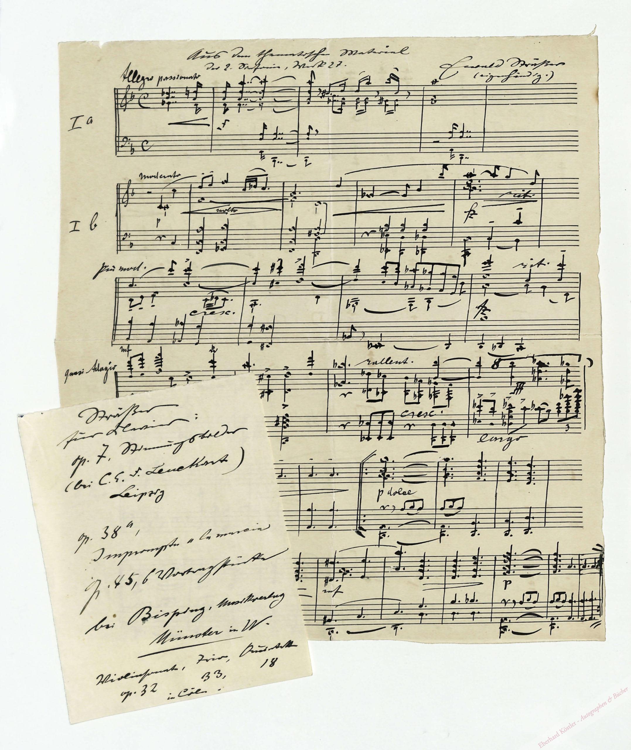 Strässer, Ewald, Komponist und Dirigent (1867-1933). Strässer, Ewald, Komponist und Dirigent (1867-1933).