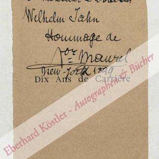 Maurel, Victor, Sänger (1848-1923).