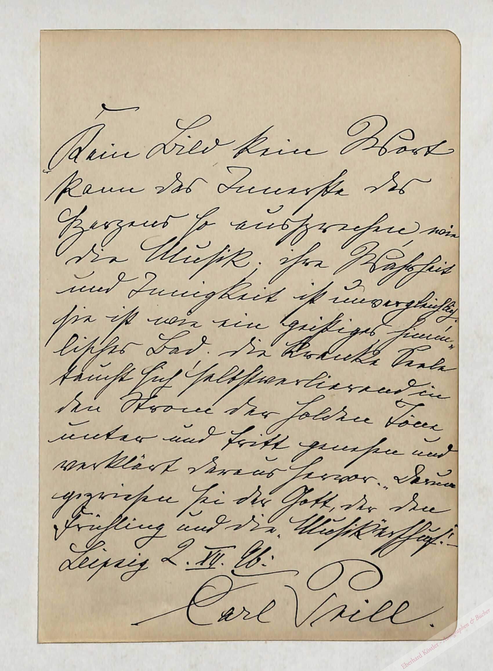 Prill, Karl, Violinist (1864-1931). Prill, Karl, Violinist (1864-1931).