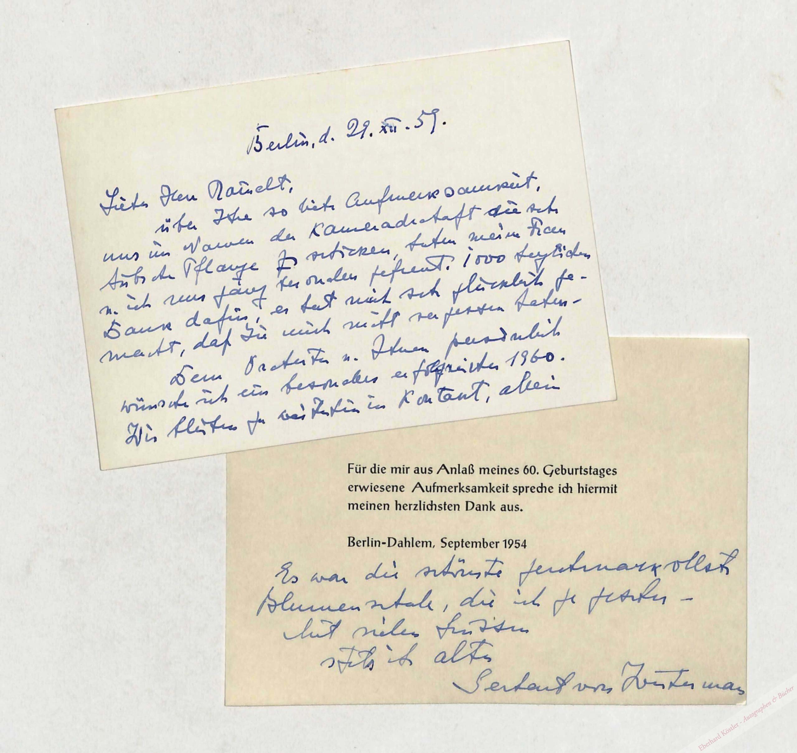 Westerman, Gerhart von, Komponist und Intendant (1894-1963). Westerman, Gerhart von, Komponist und Intendant (1894-1963).