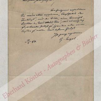 Engel, Gustav, Gesangslehrer und Musikkritiker (1823-1895).