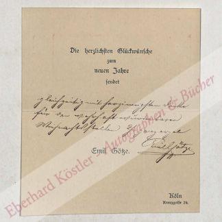 Götze, Emil, Opernsänger (1856-1901).