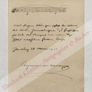 Hausegger, Siegmund von, Komponist und Dirigent (1872-1948).