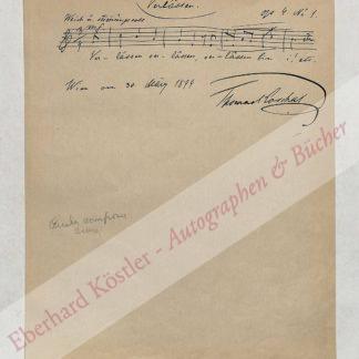 Koschat, Thomas, Komponist (1845-1914). Koschat, Thomas, Komponist (1845-1914).
