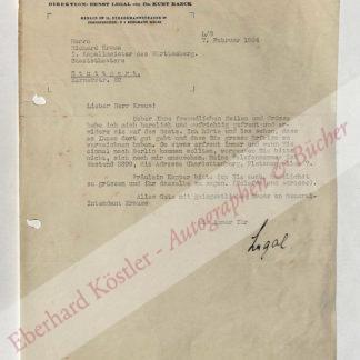 Legal, Ernst, Schauspieler, Regisseur und Intendant (1881-1955).