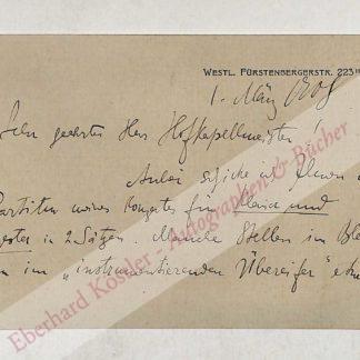 Zilcher, Hermann, Komponist, Dirigent und Pianist (1881-1948).