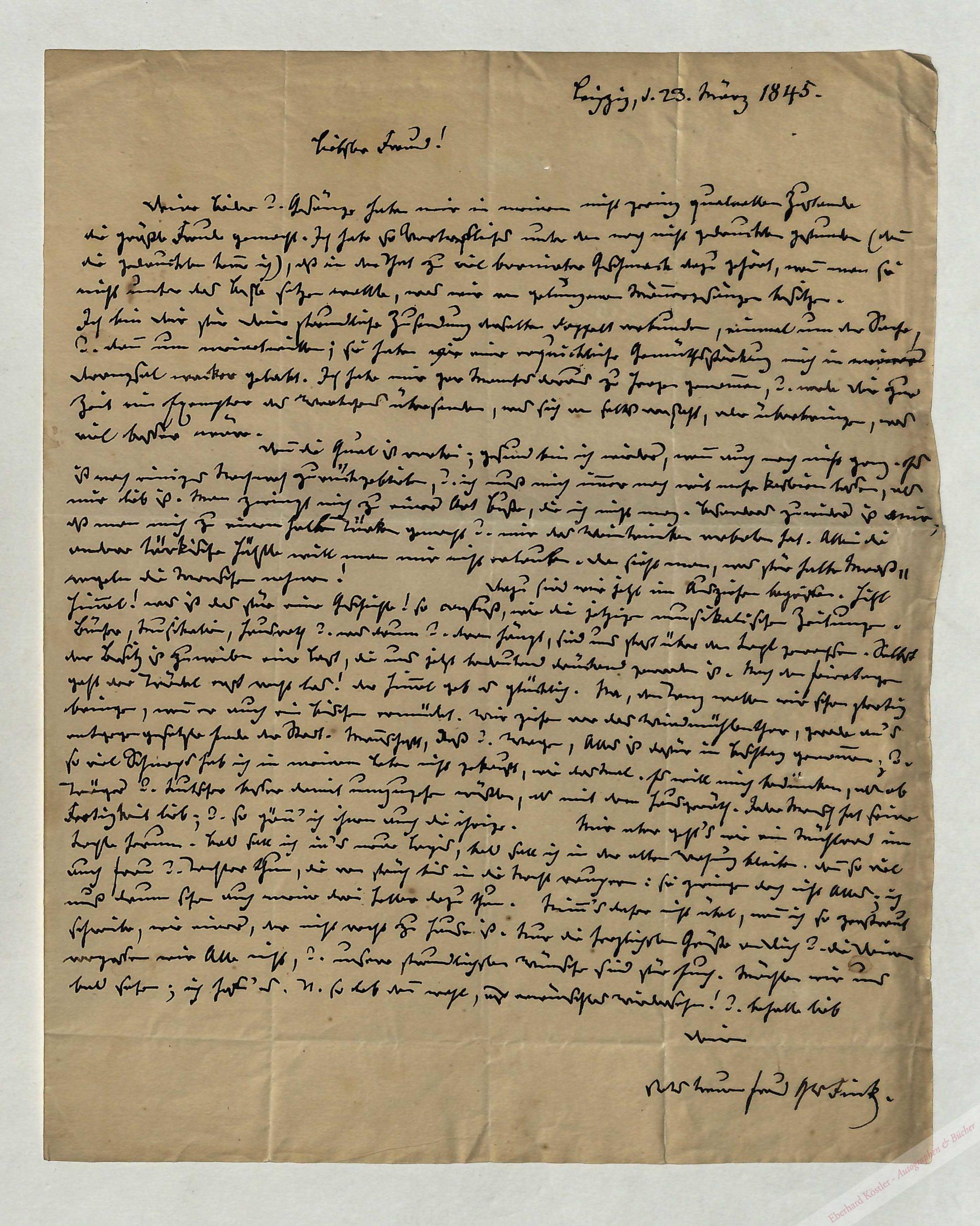 Fink, Gottfried Wilhelm, Komponist (1783-1846). Fink, Gottfried Wilhelm, Komponist (1783-1846).