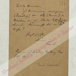 Graener, Paul, Dirigent, Komponist und NS-Kulturpolitiker (1872-1944).