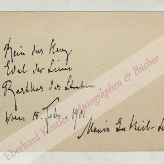 Gutheil-Schoder, Marie, Sopranistin (1874-1935). Gutheil-Schoder, Marie, Sopranistin (1874-1935).