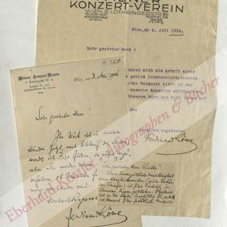 Löwe, Ferdinand, Dirigent (1865-1925). Löwe, Ferdinand, Dirigent (1865-1925).