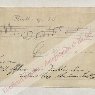 Schumann, Georg, Komponist (1866-1952).