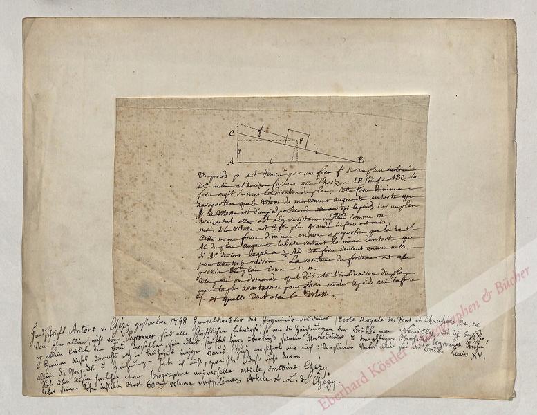 Chézy, Antoine de, Ingenieur und Hydrauliker (17181798).