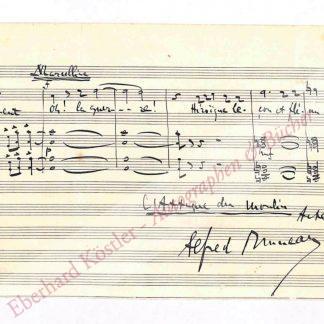 Bruneau, Alfred, Komponist (1857-1934). Bruneau, Alfred, Komponist (1857-1934).