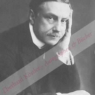 Reznicek, Emil Nikolaus Frhr. von, Dirigent und Komponist (1860-1945). Reznicek, Emil Nikolaus Frhr. von, Dirigent und Komponist (1860-1945).