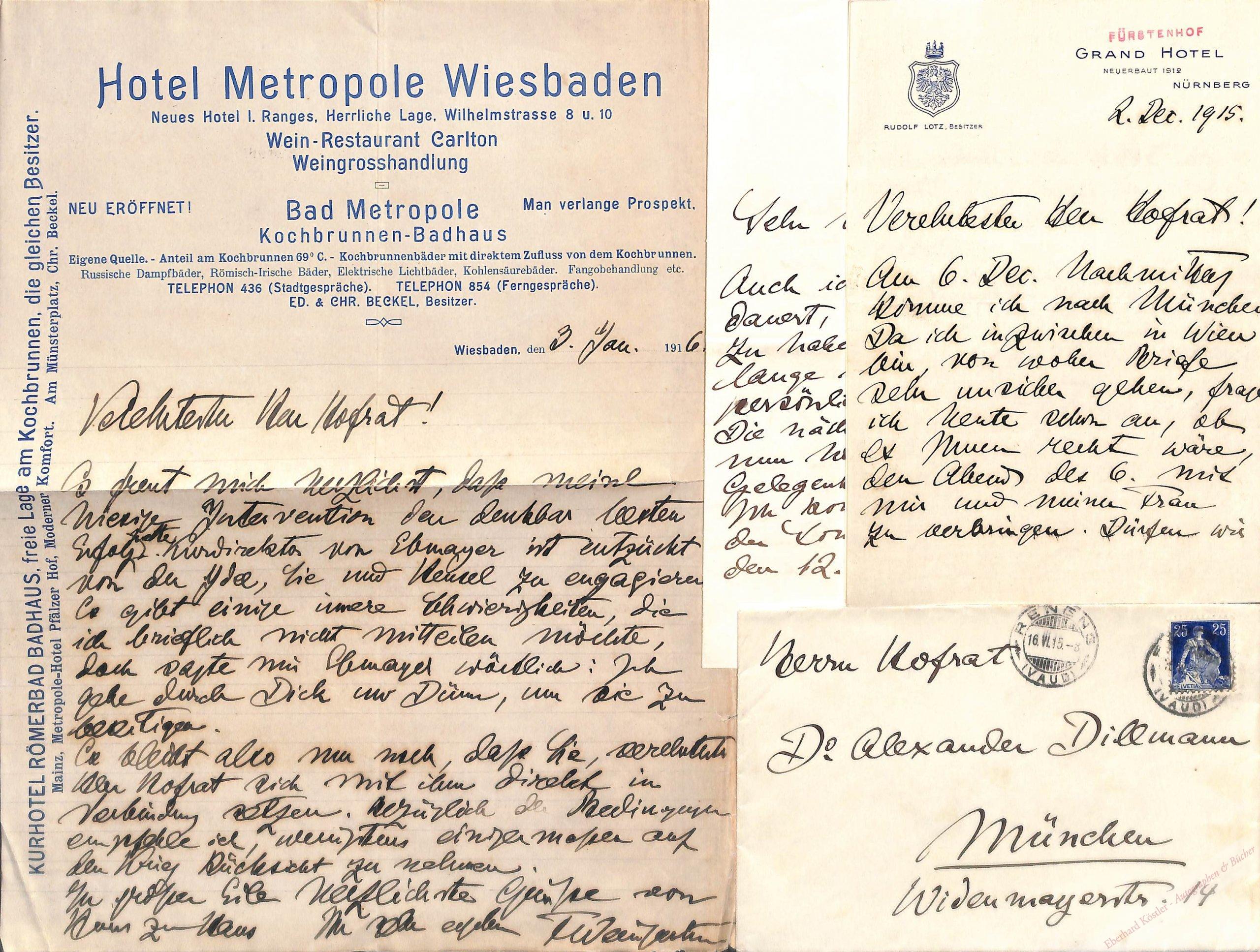 Weingartner, Felix, Dirigent und Komponist (1863-1942). Weingartner, Felix, Dirigent und Komponist (1863-1942).