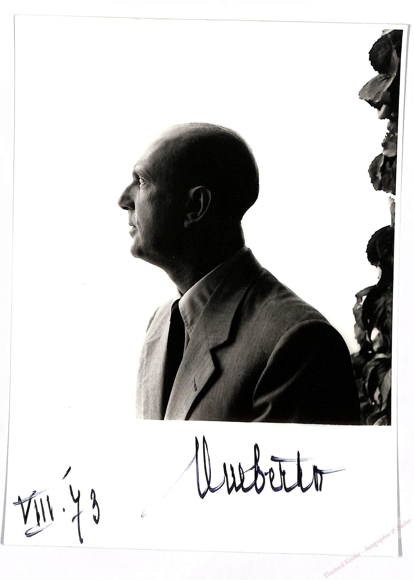 Umberto II.,, König von Italien (19041983).