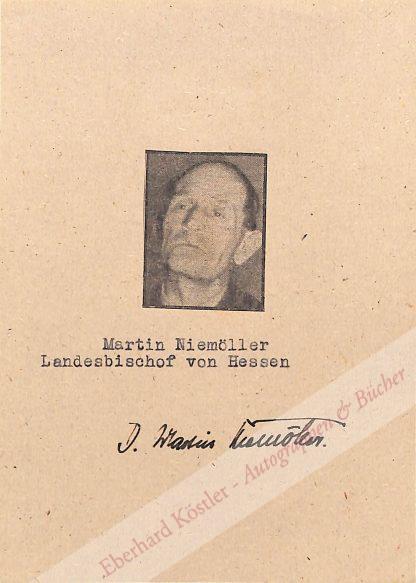 Niemöller, Martin, Theologe (1892-1984).