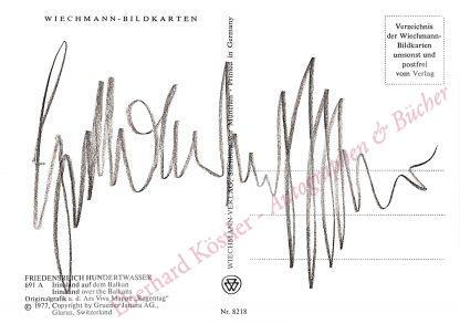 Hundertwasser (eig. Stowasser), Friedrich (Friedensreich), Maler und Grafiker (1928-2000).