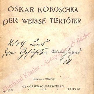 Kokoschka, Oskar, Maler und Grafiker (1886-1980).