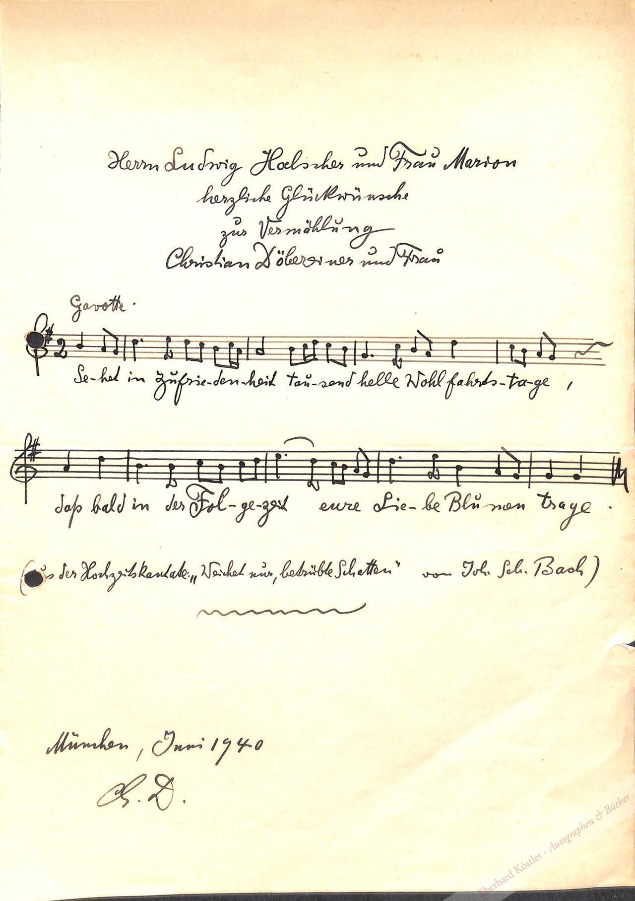 Döbereiner, Christian, Cellist (1874-1961).