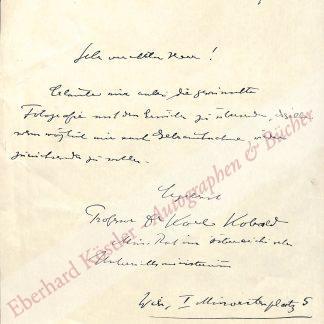 Kobald, Karl, Musikkritiker, Schriftsteller und Jurist (1876-1957).