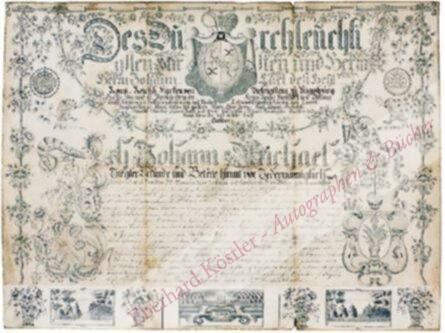 Gärtner-Lehrbrief - Libowitz in Böhmen - Gärtner-Lehrbrief - Libowitz in Böhmen -