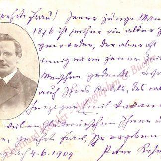 Rosegger, Peter, Schriftsteller (1843-1916).