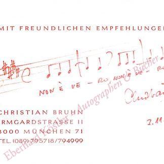 Bruhn, Christian, Komponist (geb. 1934).