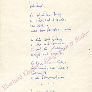 Käslin, Walter, Schriftsteller (1919-1998).
