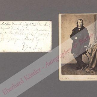 Brahms, Johannes, Komponist (1833-1897).