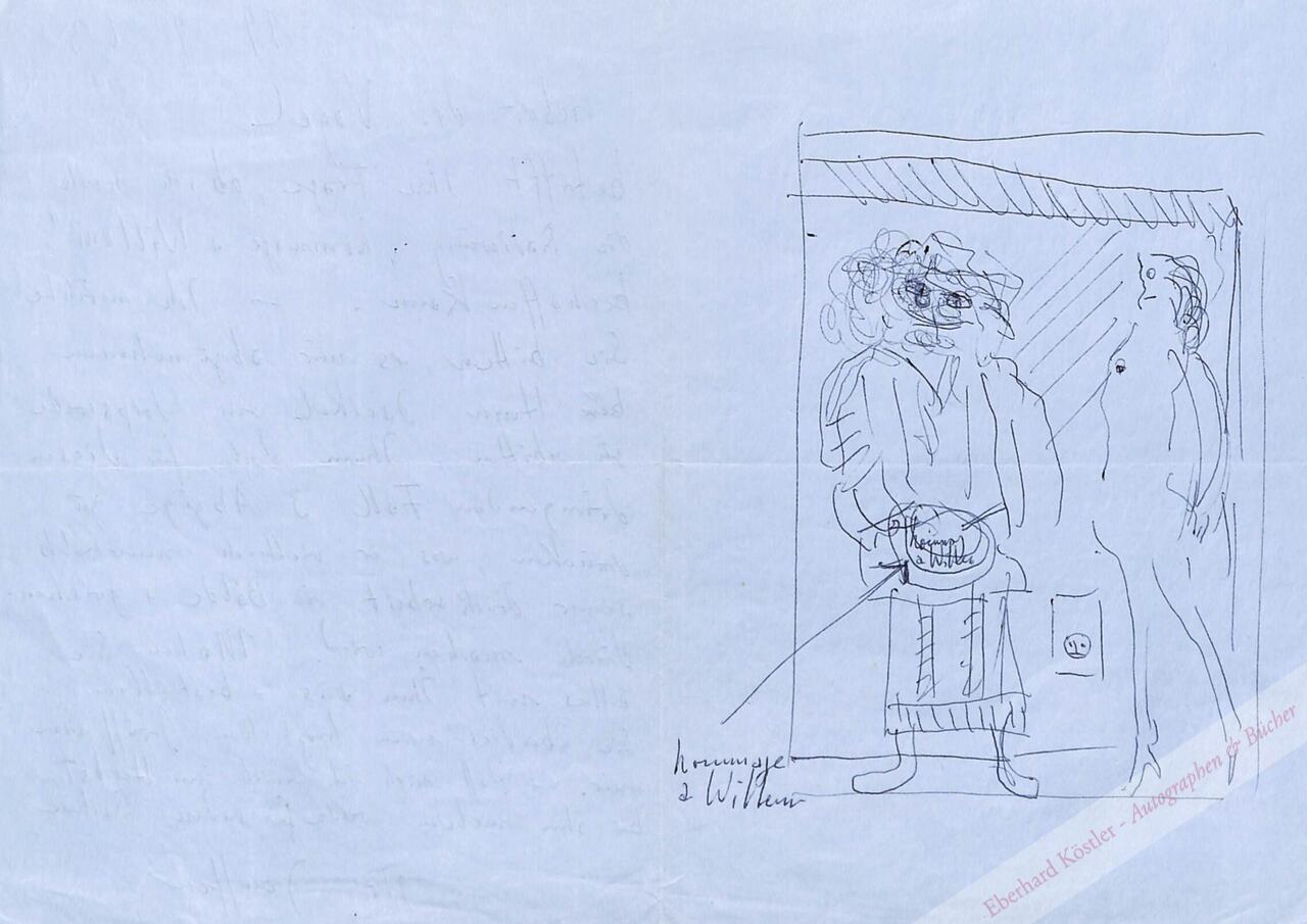 Janssen, Horst, Zeichner und Grafiker (1929-1995). Janssen, Horst, Zeichner und Grafiker (1929-1995).