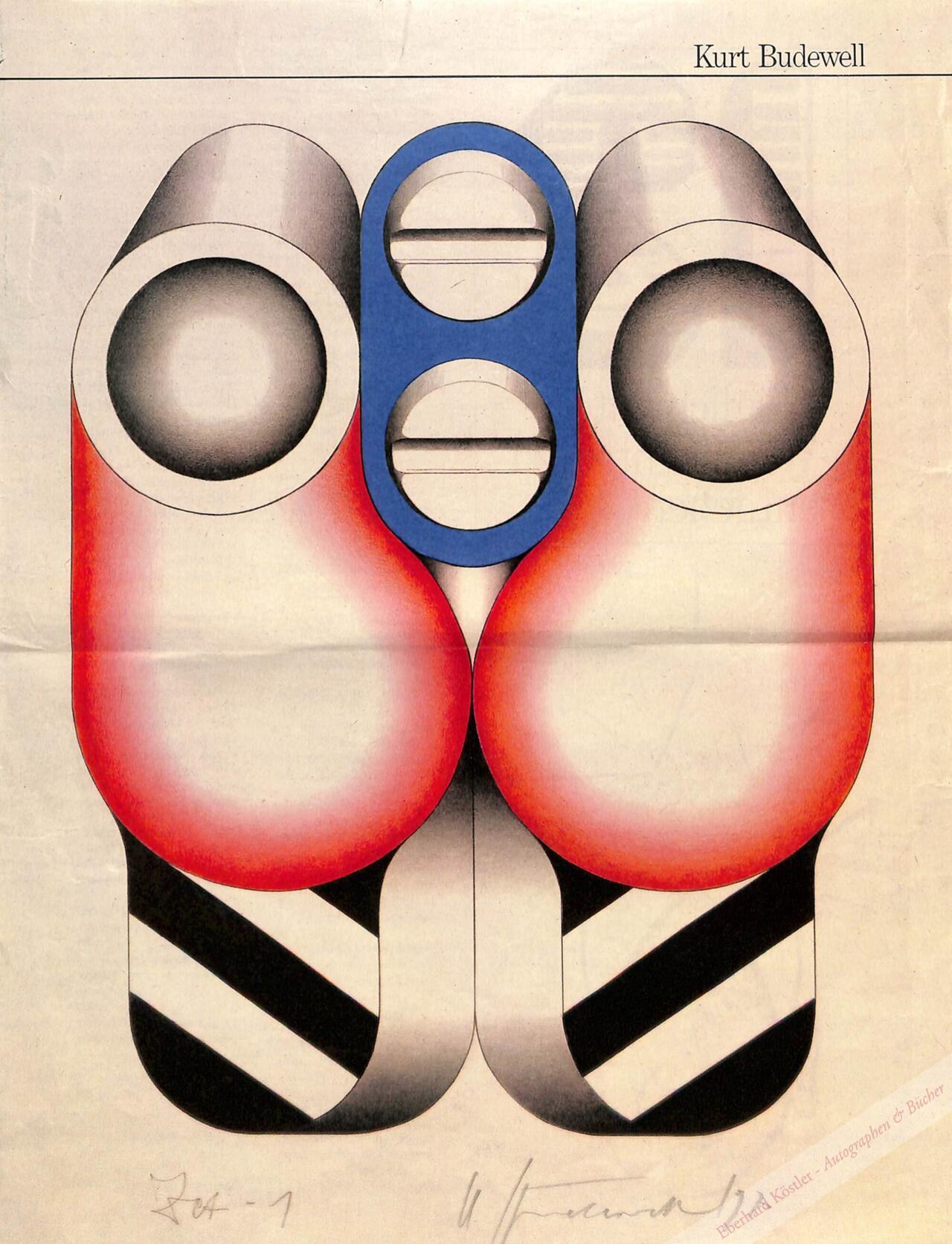 Budewell, Kurt, Maler, Grafiker und Objektkünstler (1924-2007). Budewell, Kurt, Maler, Grafiker und Objektkünstler (1924-2007).