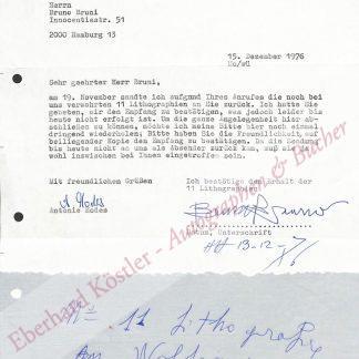 Bruni, Bruno, Maler, Grafiker und Bildhauer (geb. 1935).